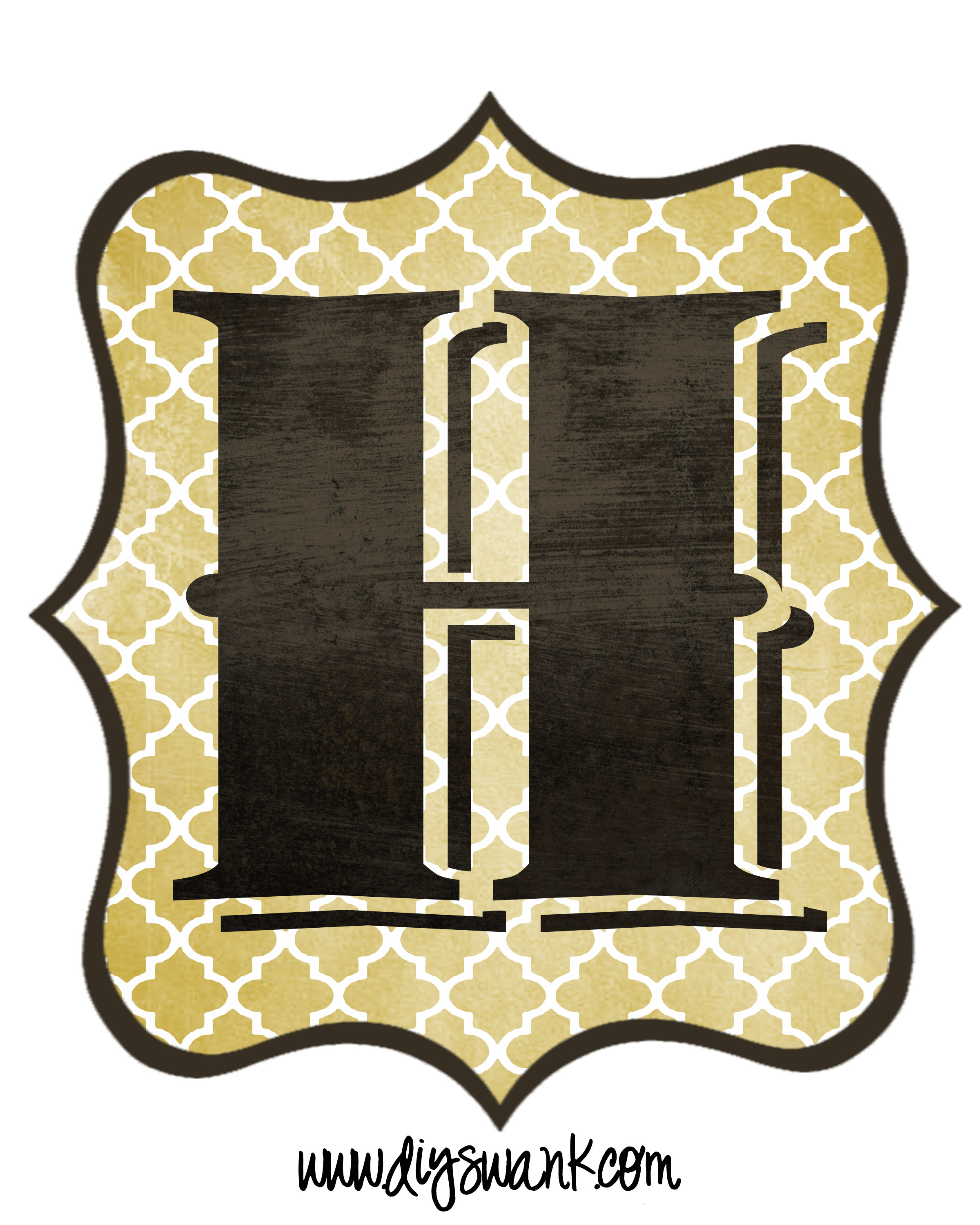 Letter_H — DIY SWANK