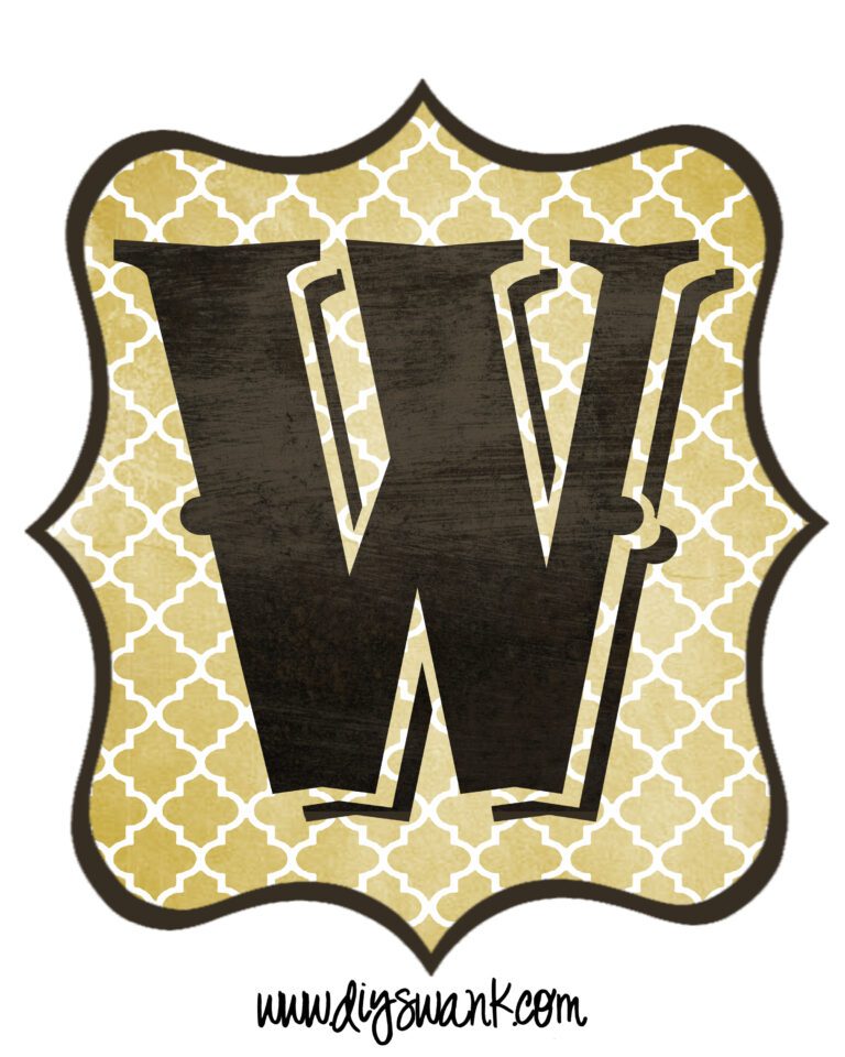 Letter_W — DIY SWANK