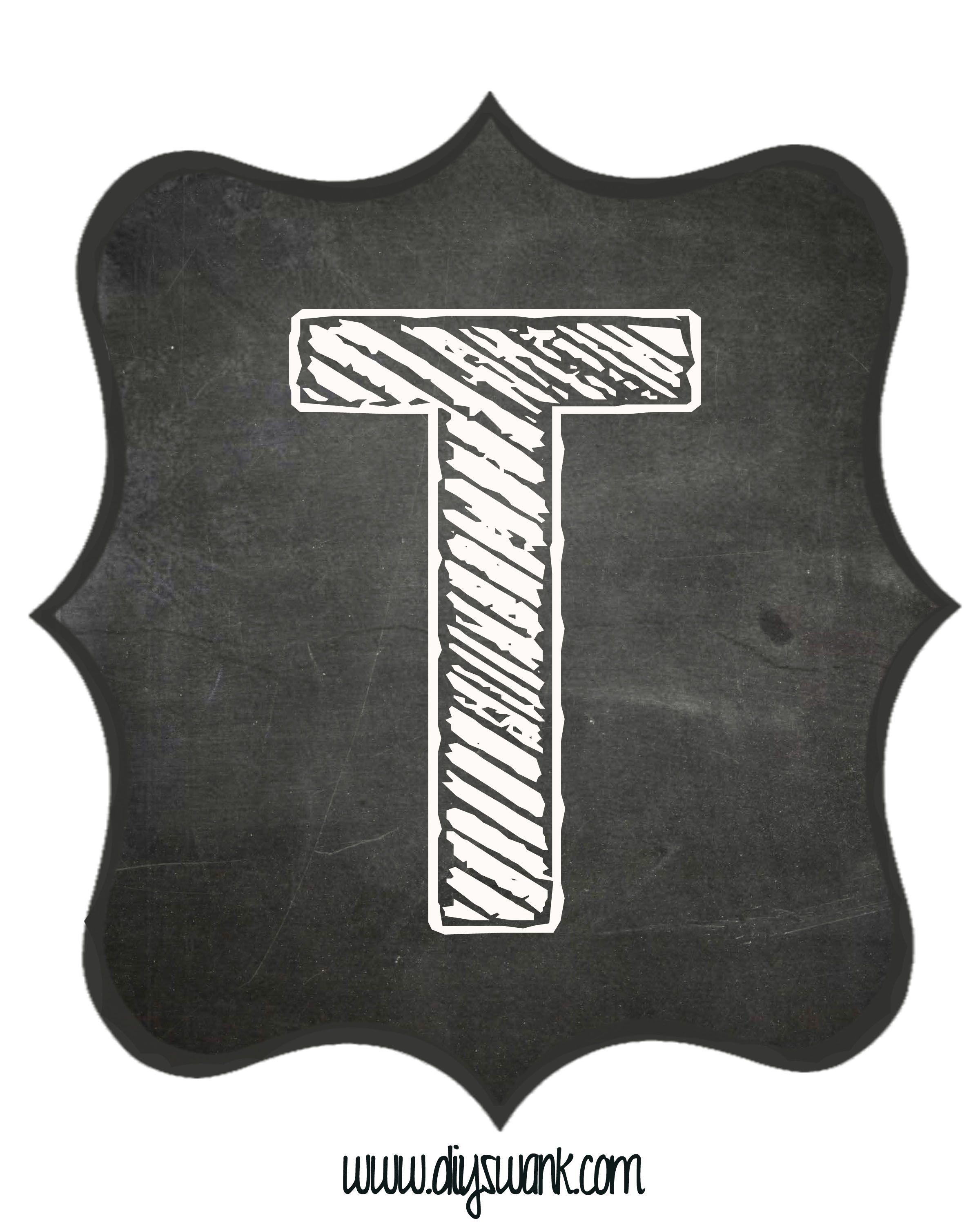 Printable_Chalkboard_ Letter_T — DIY SWANK
