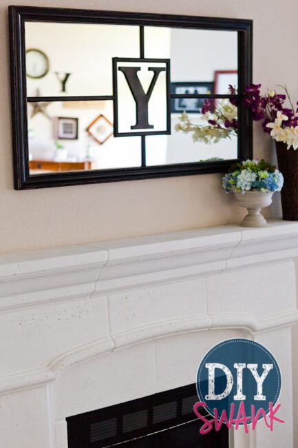 DIY Monogram Mirror