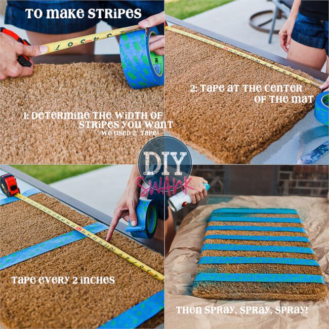 A tutorial on how to make DIY Doormats.
