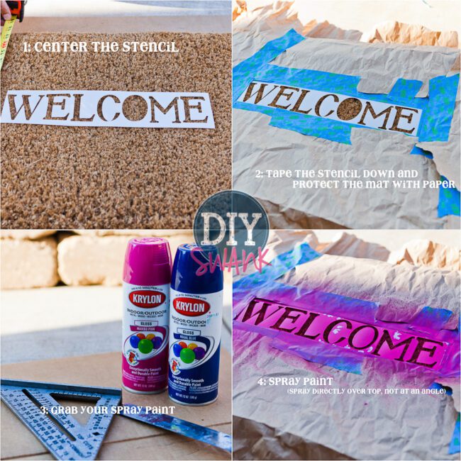 A tutorial on how to make DIY Doormats.