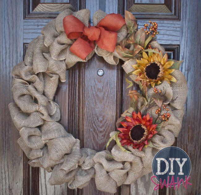 Fall Burlap Wreath