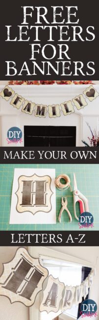 Free Printable Banner Letters