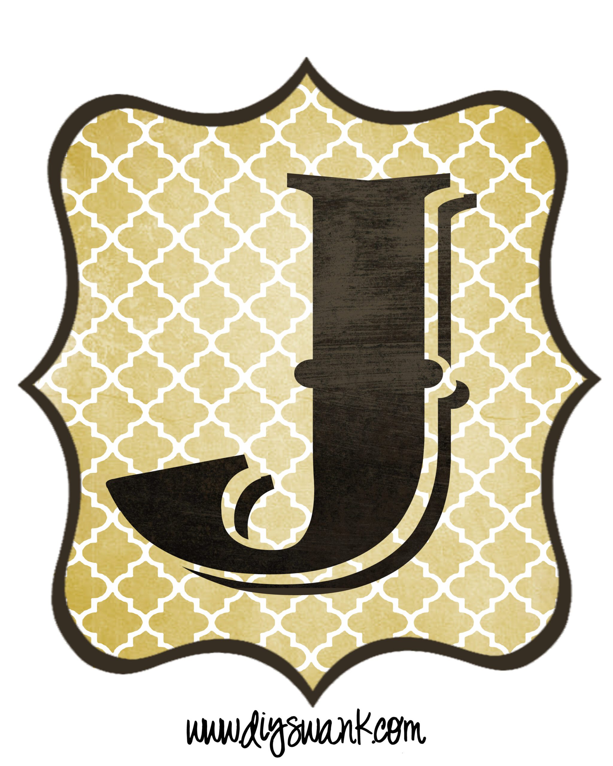 Letter_J Swanky Design Co.