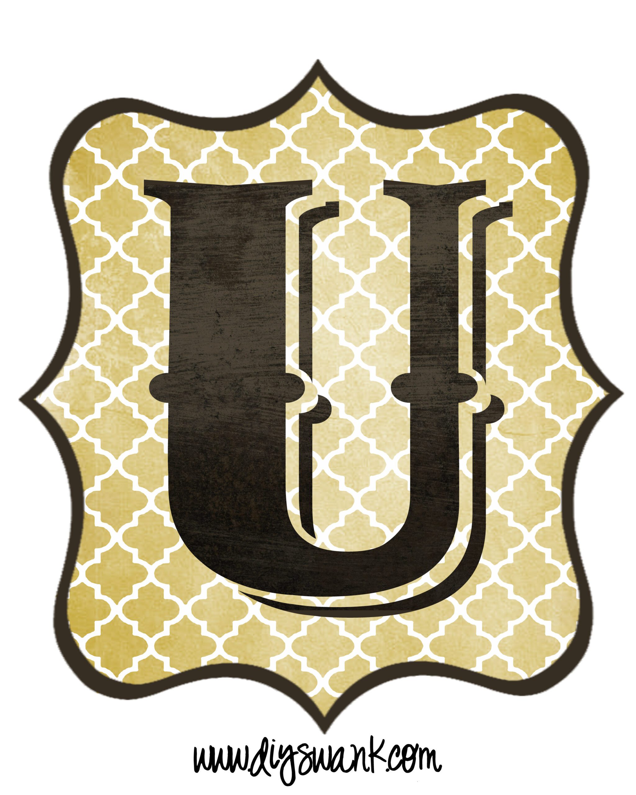 Letter_U - Swanky Design Co.