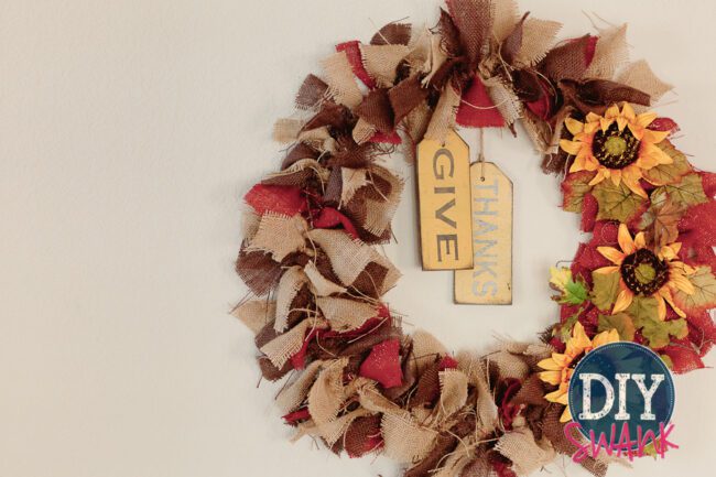 DIY Burlap Rag Wreath-2-2