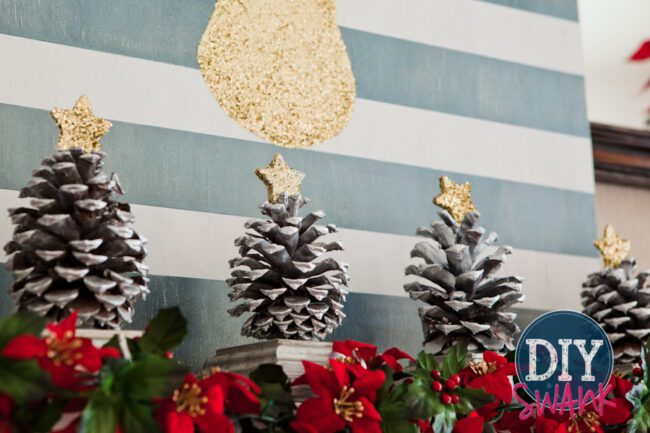 DIY Christmas Mantel