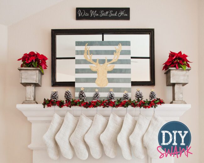 A simple no cuff DIY burlap stocking tutorial.