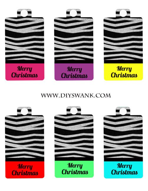 Zebra Gift Tags