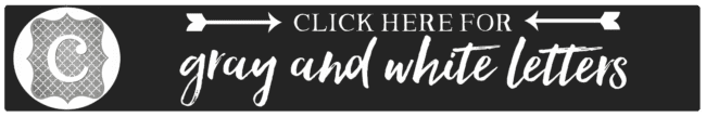 Gray-and-White-Banner-Letters