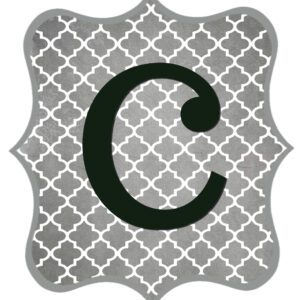 Free Printable Letters Gray and Black - Swanky Design Company