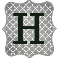 Free Printable Letters Gray and Black - Swanky Design Company