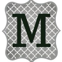 Free Printable Letters Gray and Black - Swanky Design Company