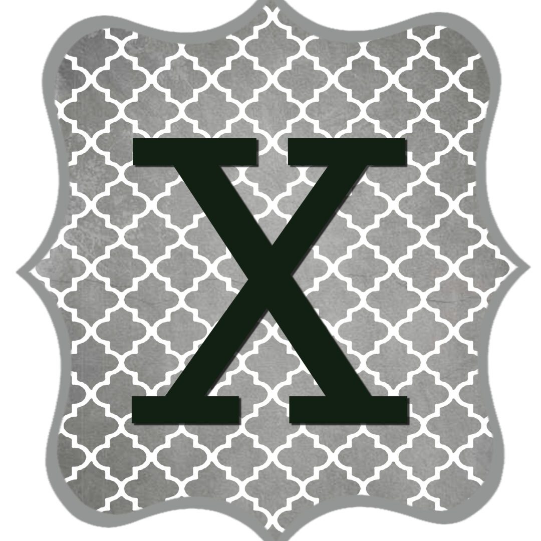 Free Printable Letters Gray and Black - Swanky Design Company