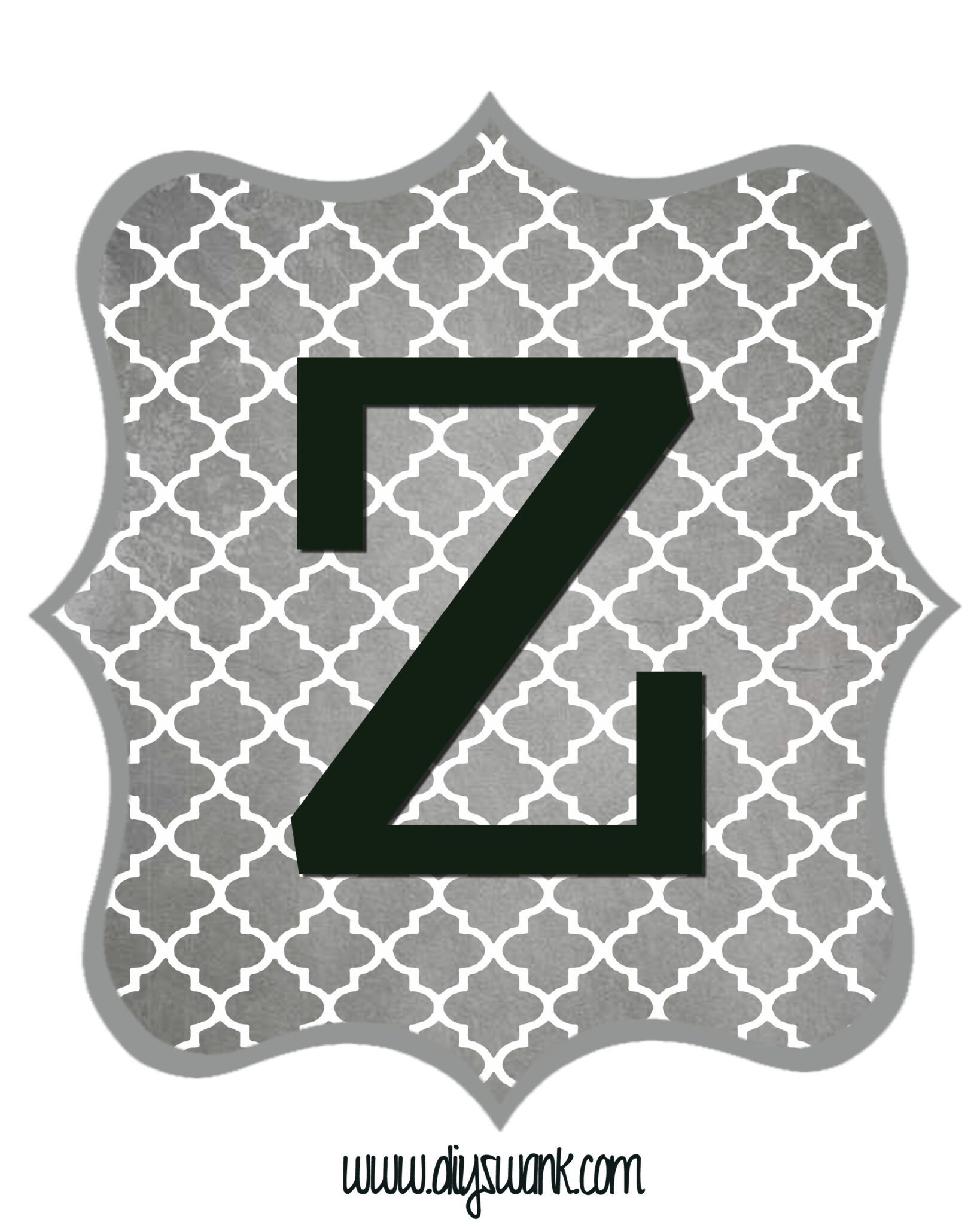 Gray_Black Letter_Z Swanky Design Company
