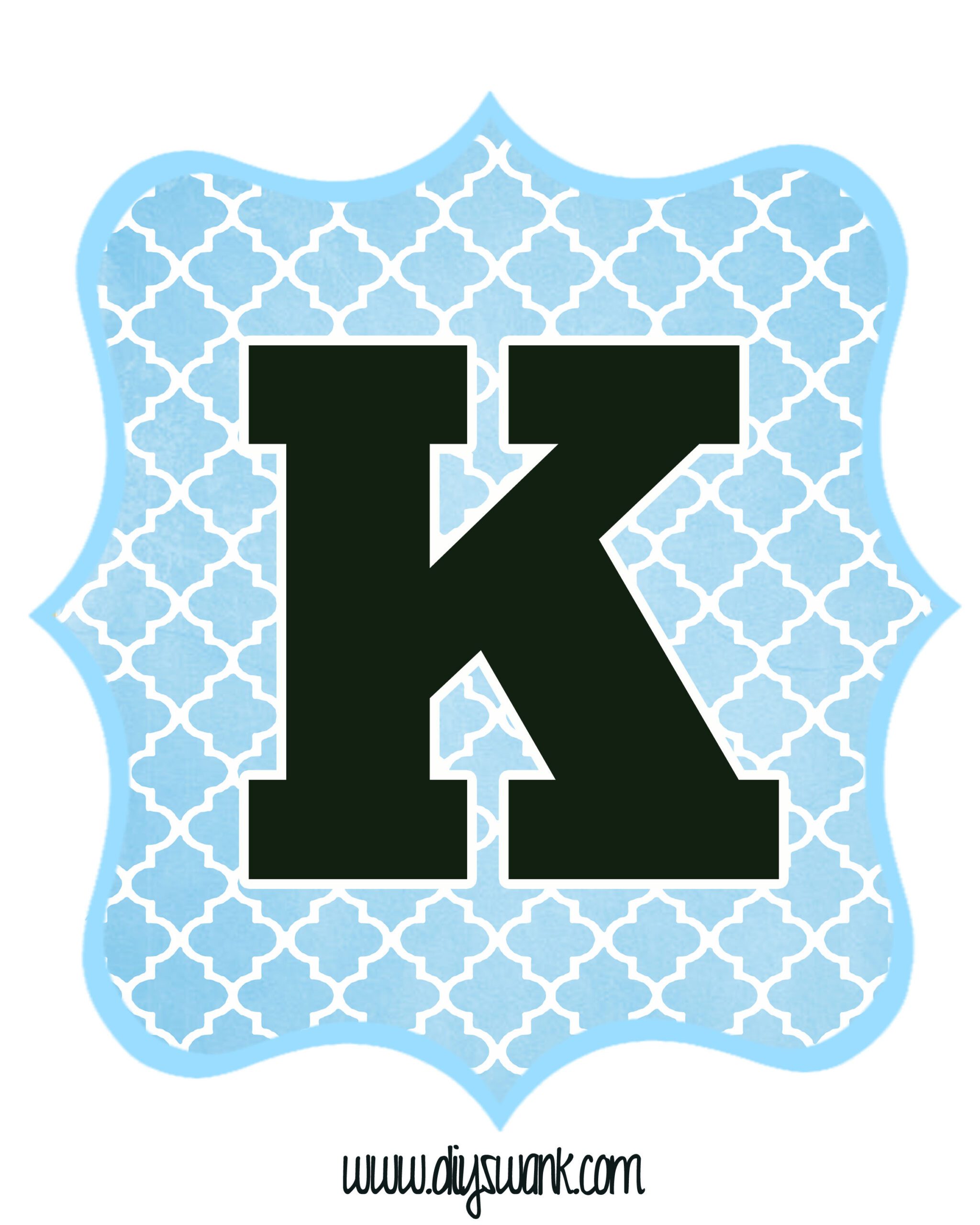 Blue_Black Letter_K - Swanky Design Co.