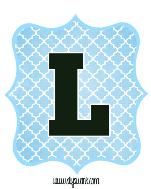 blueblack letterl swanky design company
