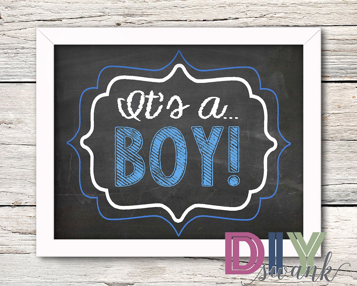 Gender Reveal Free Printables Swanky Design Co