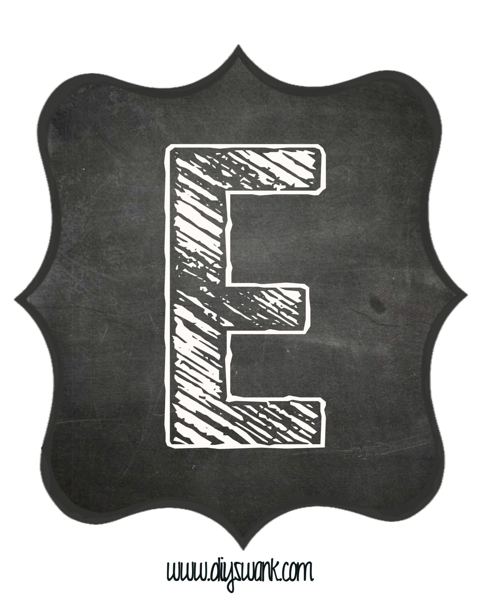Chalkboard Letters for BannersFree Printable Swanky Design Company