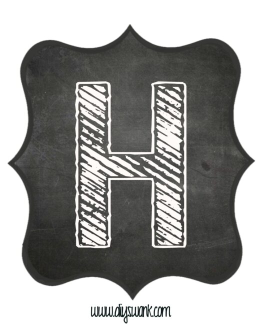 Printable_Chalkboard_ Letter_H