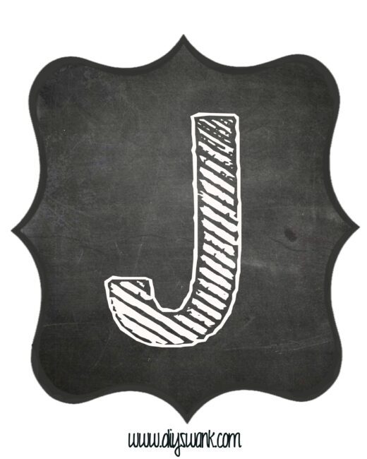 Printable_Chalkboard_ Letter_J