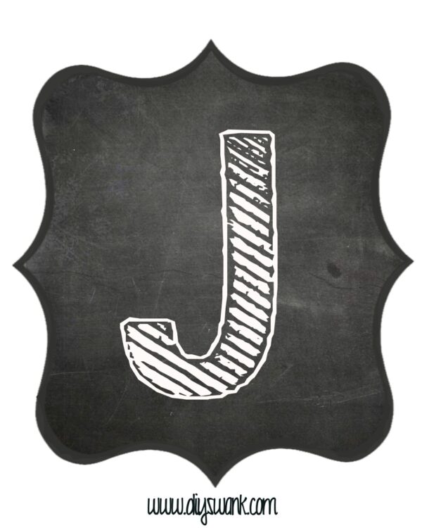 Chalkboard Letters for Banners-Free Printable - Swanky Design Company