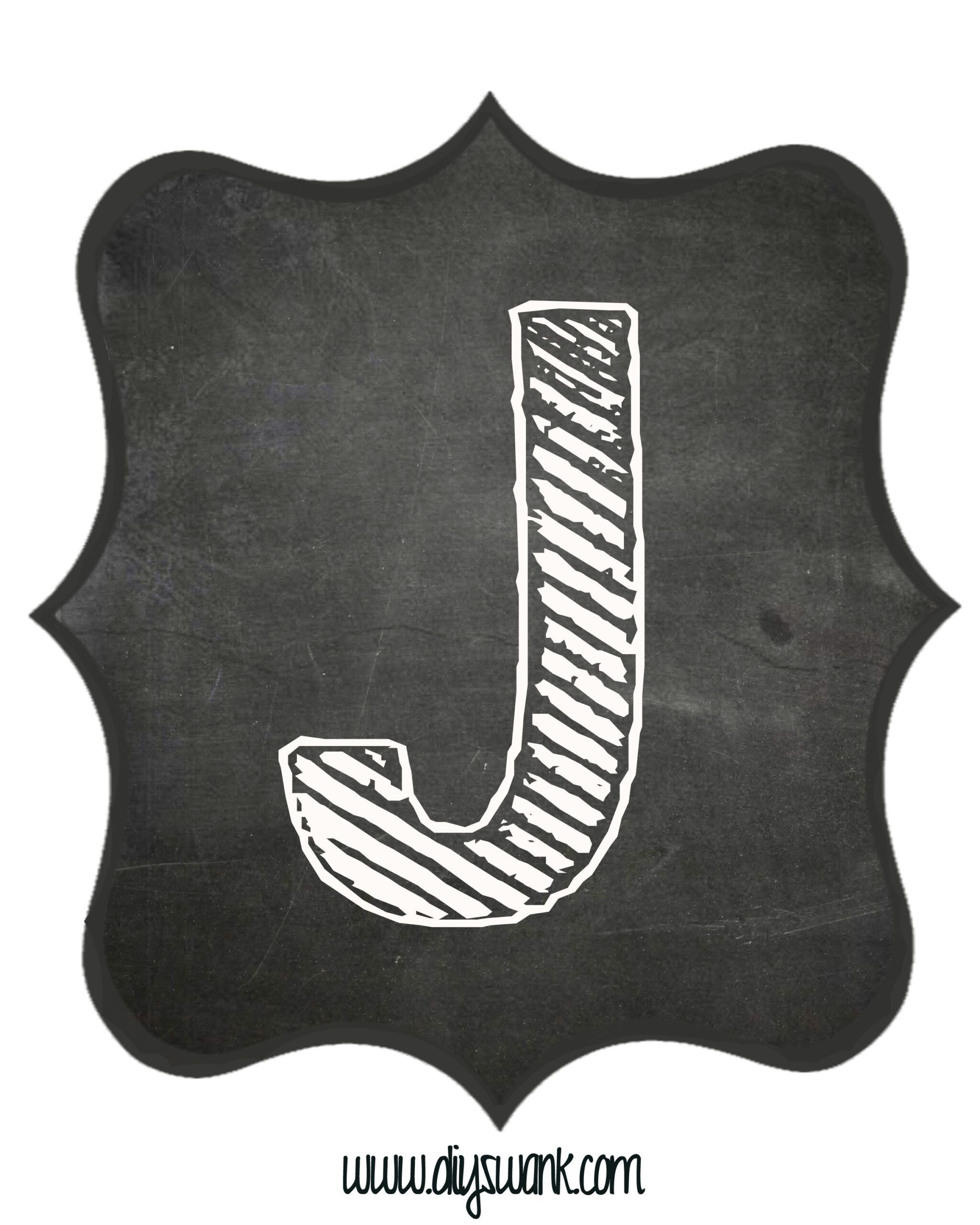 Chalkboard Letters for BannersFree Printable Swanky Design Company