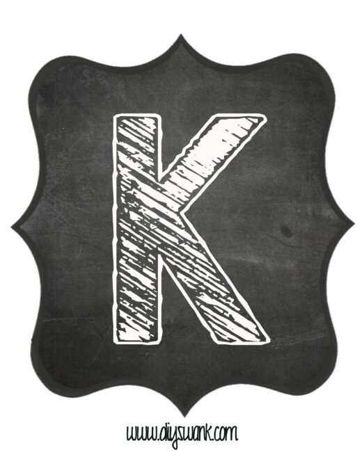 Printable_Chalkboard_ Letter_K