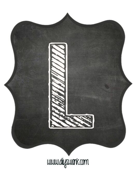 Printable_Chalkboard_ Letter_L