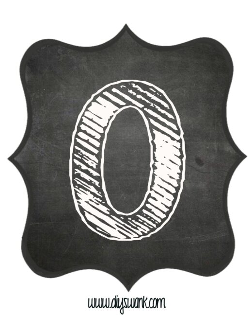 Printable_Chalkboard_ Letter_O