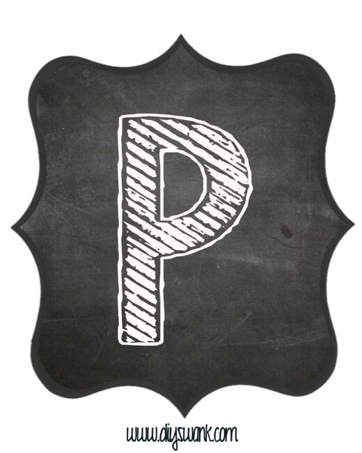 Printable_Chalkboard_ Letter_P