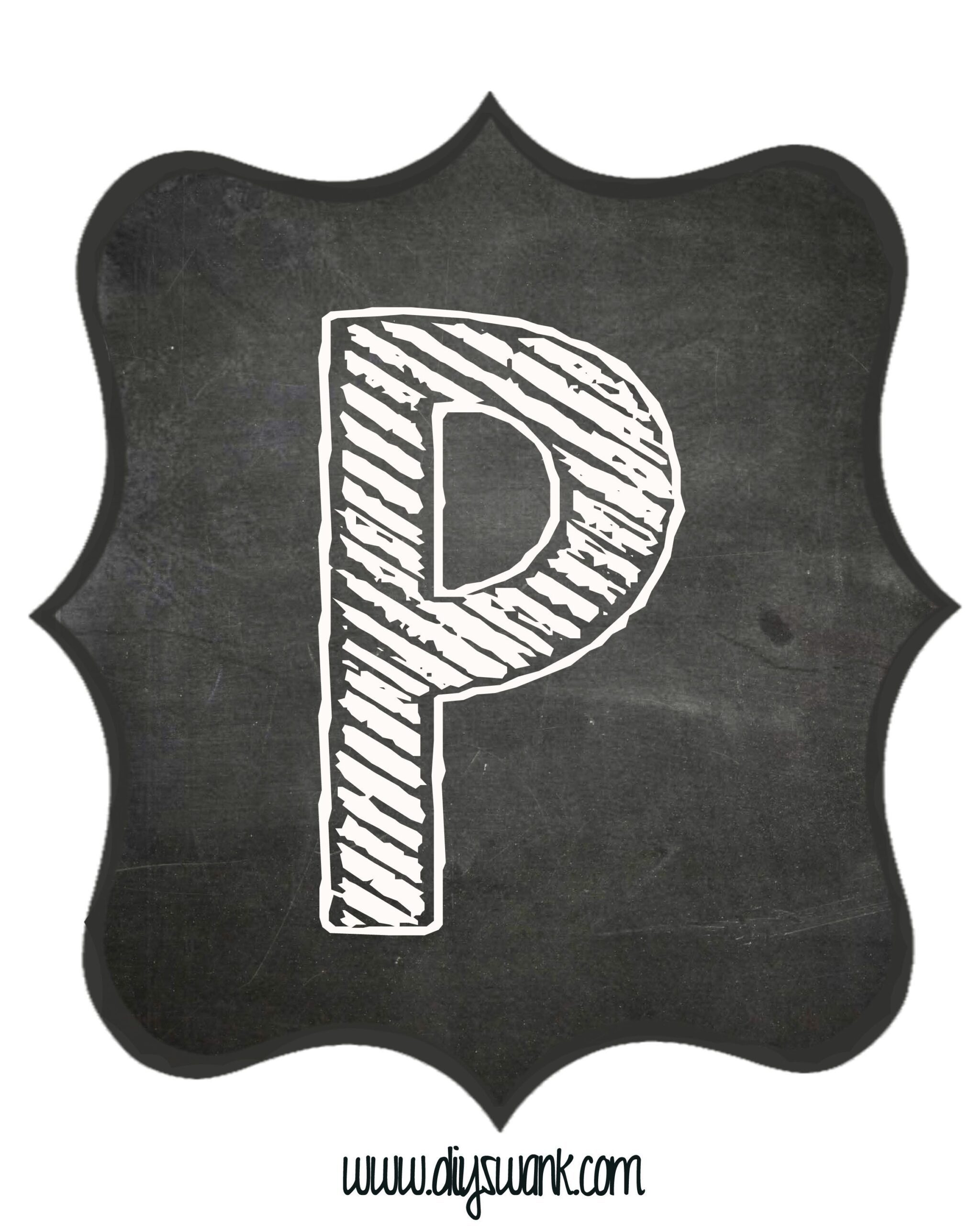 chalkboard letters for banners free printable swanky