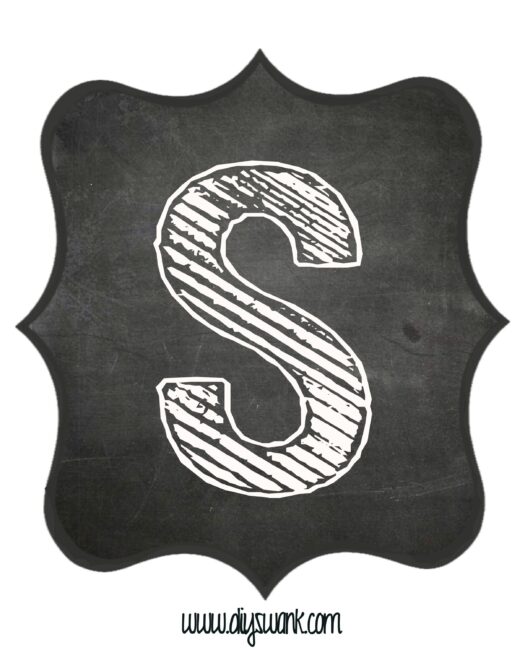 Printable_Chalkboard_ Letter_S