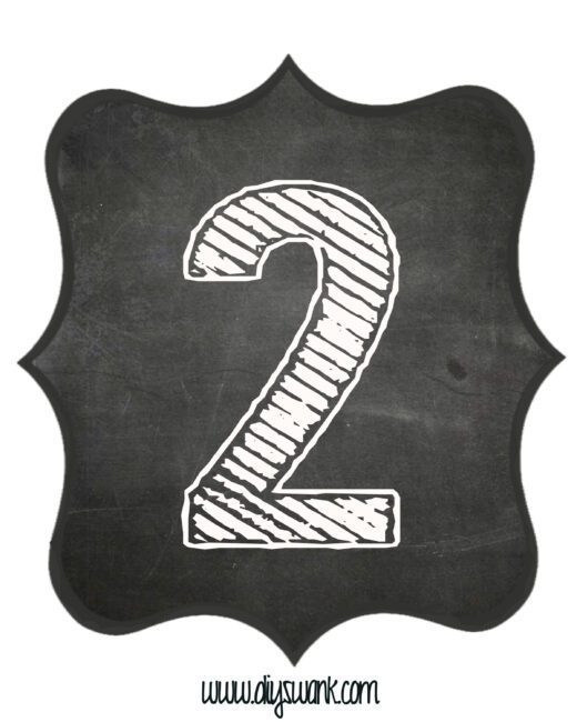 Printable_Chalkboard_ Number_2