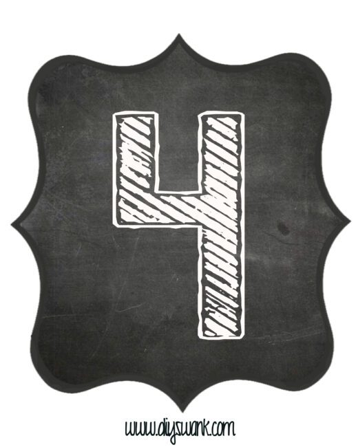 Printable_Chalkboard_ Number_4