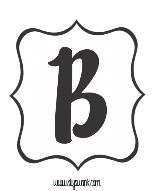 White and Black Letter_B copy
