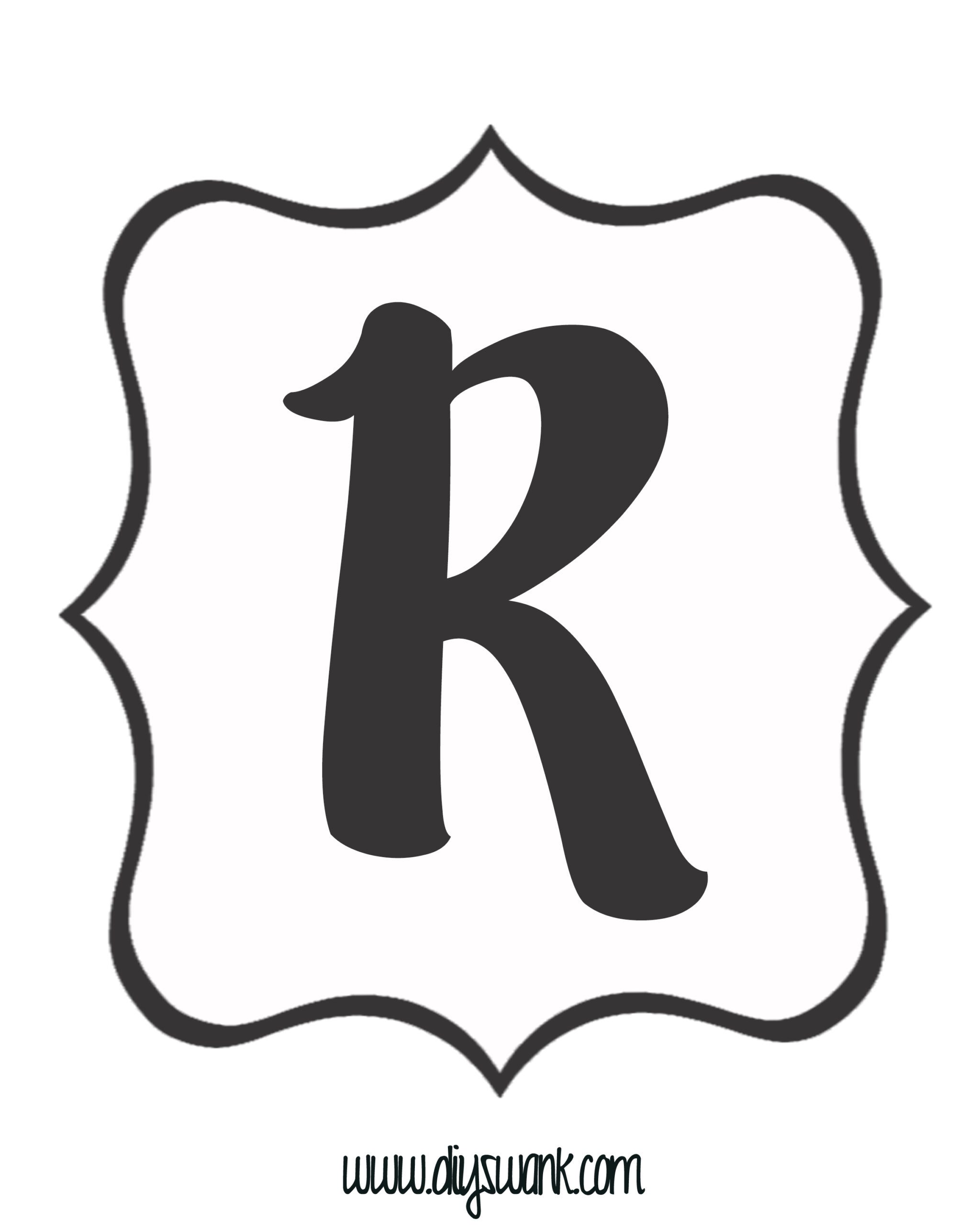 White and Black Letter_R - Swanky Design Co.
