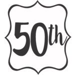 White and Black 50th Banner