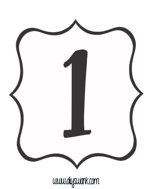 White and Black Number_1