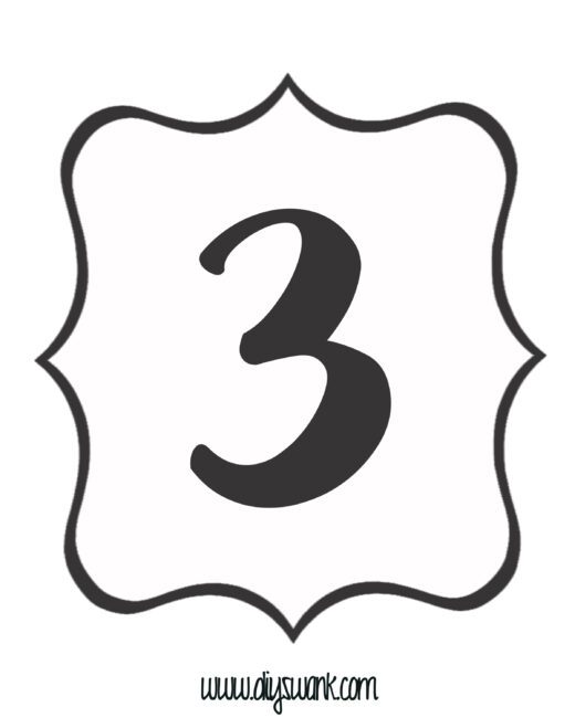 White and Black Number_3