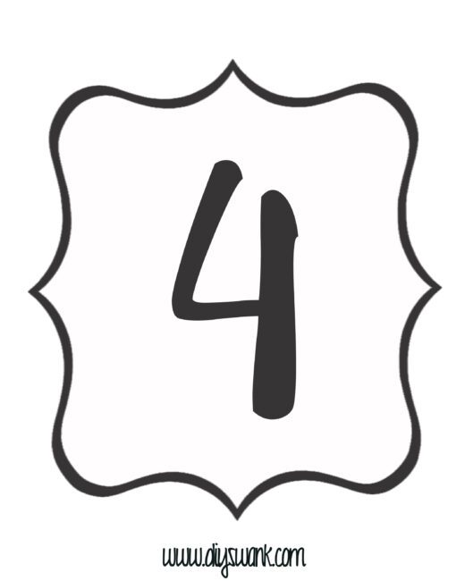 White and Black Number_4