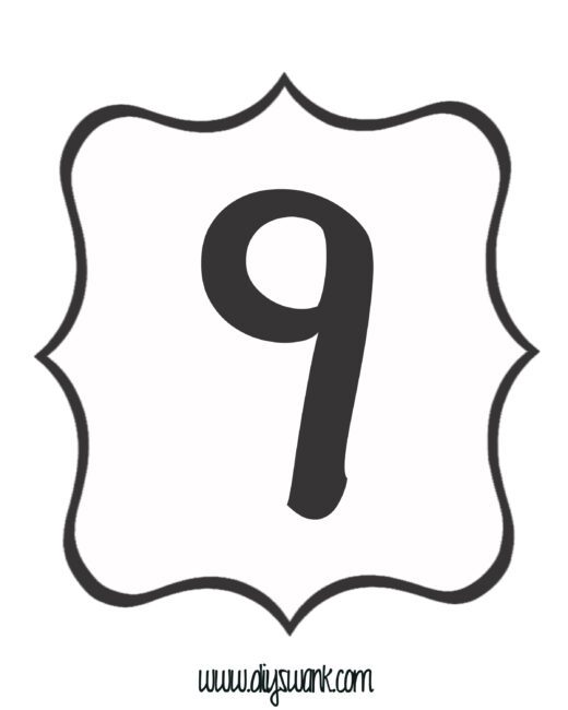 White and Black Number_9