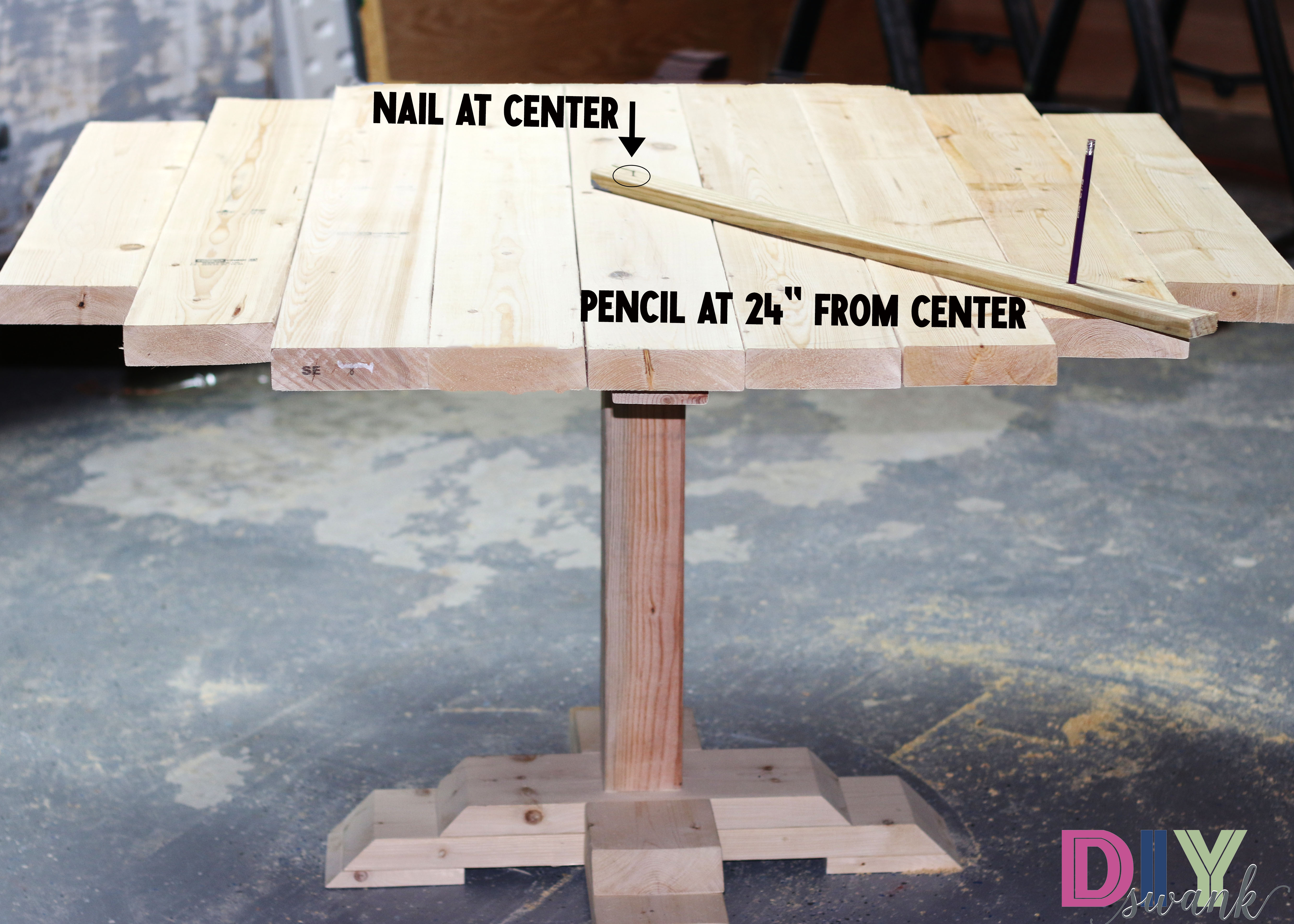 Measuring Round Table Top Cuts