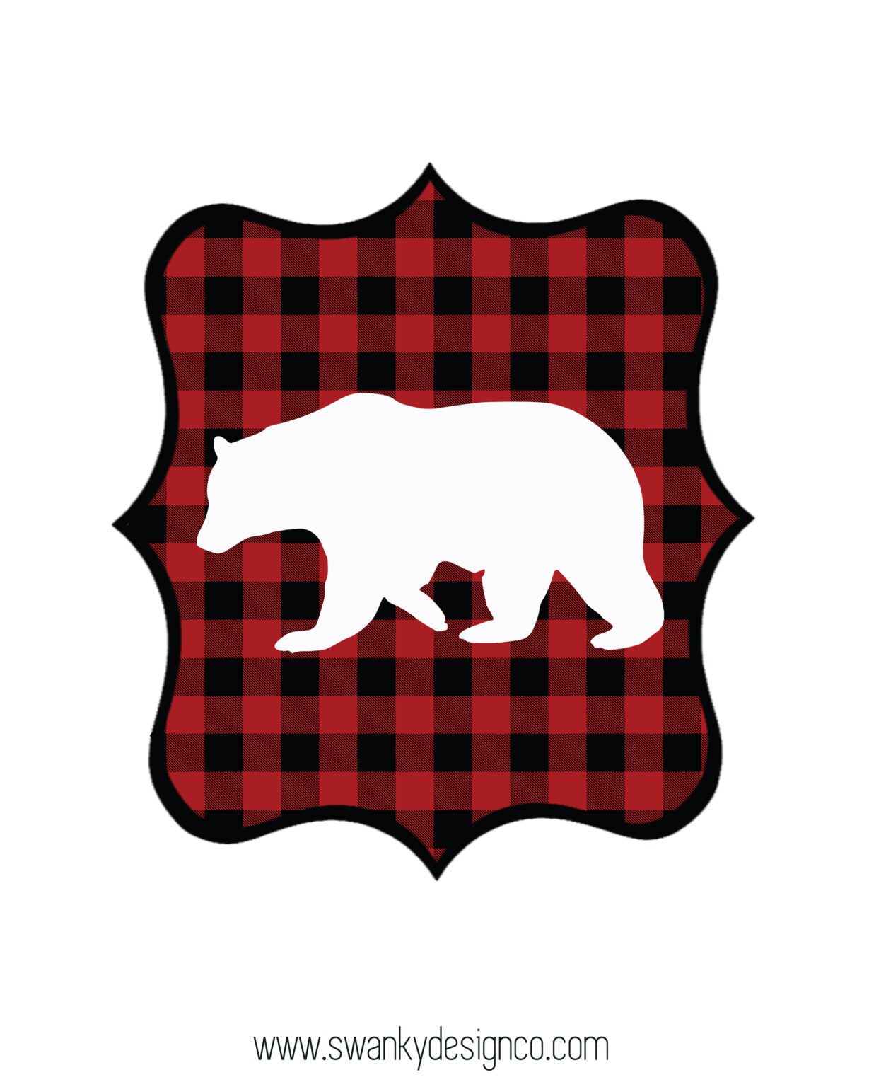 buffalo plaid teddy bear
