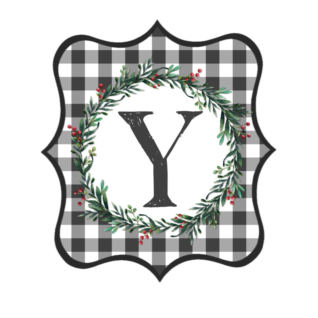 Free Printable Buffalo Check Letters for Banners
