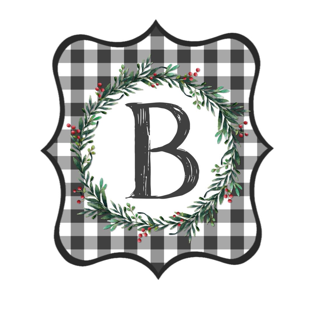 Free Printable Buffalo Check Letters for Banners