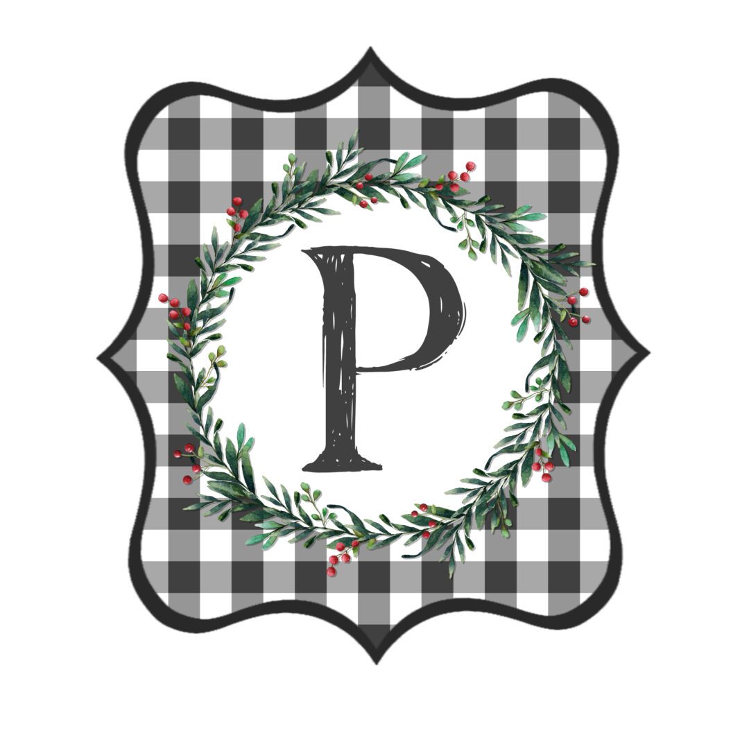 Free Printable Buffalo Check Letters for Banners