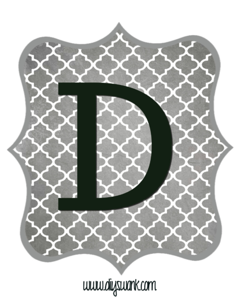 free printable letters gray and black swanky design company