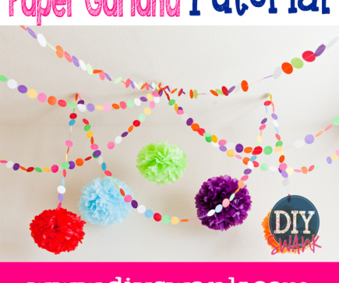 Party Decor Idea - DIY Paper Garland - Swanky Design Co.